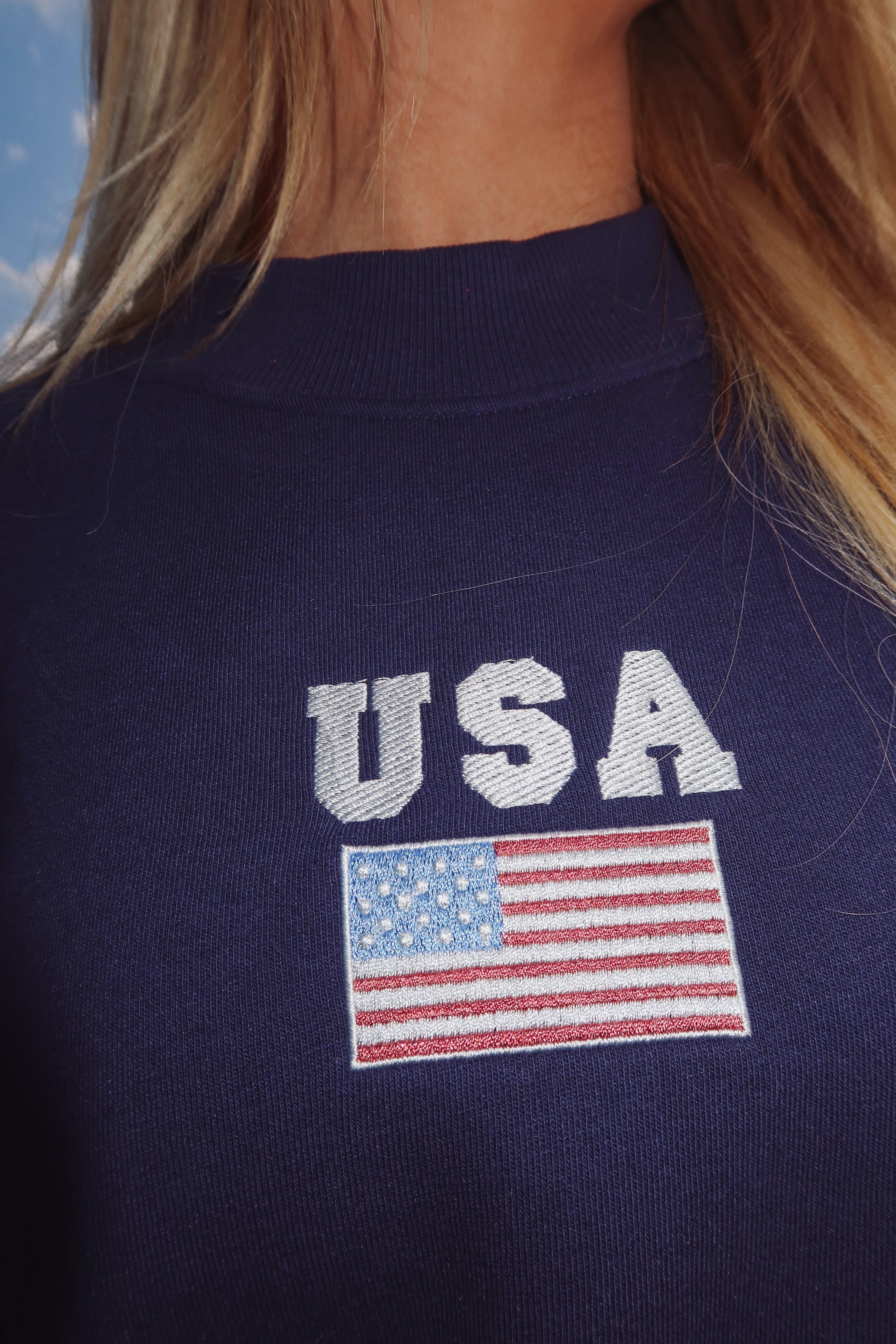 USA Mock Neck